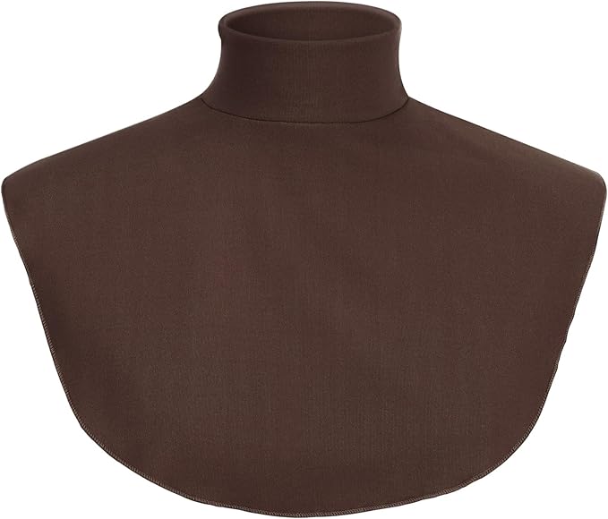 Turtleneck Dickey Extra Large Fake Collar Detachable Dickey Collar Half Mock Turtleneck for Men Women