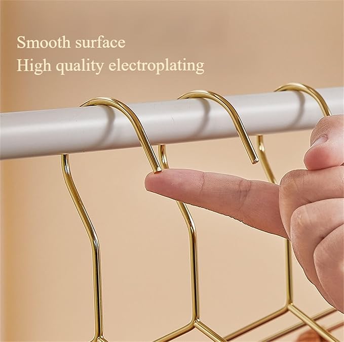17 Inch Metal Clothes Hanger, 4.0mm Heavy Duty Shirt Blouse Hanger for Coat Suit Bridal Boutique, Space Saving Slim Wire Hanger for Camisole Trousers Wedding Dress（Gold 36pack）