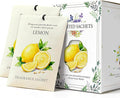 Lemon Scented Sachet Bags - 12 Pack Closet & Drawer Freshener, Long Lasting Odor Eliminator for Wardrobes, Cars & Storage, Home Fragrance Air Freshener Sachets