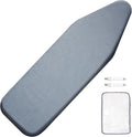 SheeChung Ironing Board Cover and Pad 15"x 49",Iron Board Cover with Padding,Elastic Edge & Adjustable Fastener,Cotton Covers & Extra Thick Padding,Resist Scorching and Staining
