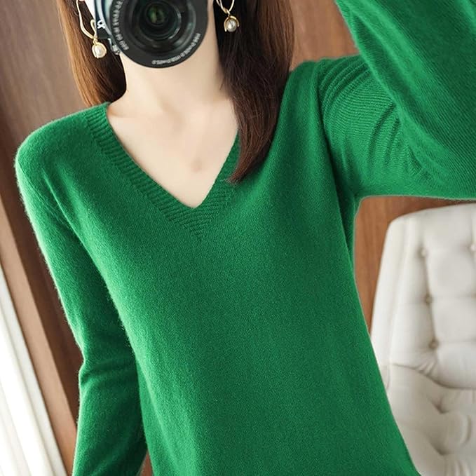 Merino Wool Cashmere Sweaters for Women 2025 Oversized Soft Sweater Long Sleeves Casual Loose Pullover Knitted Tops