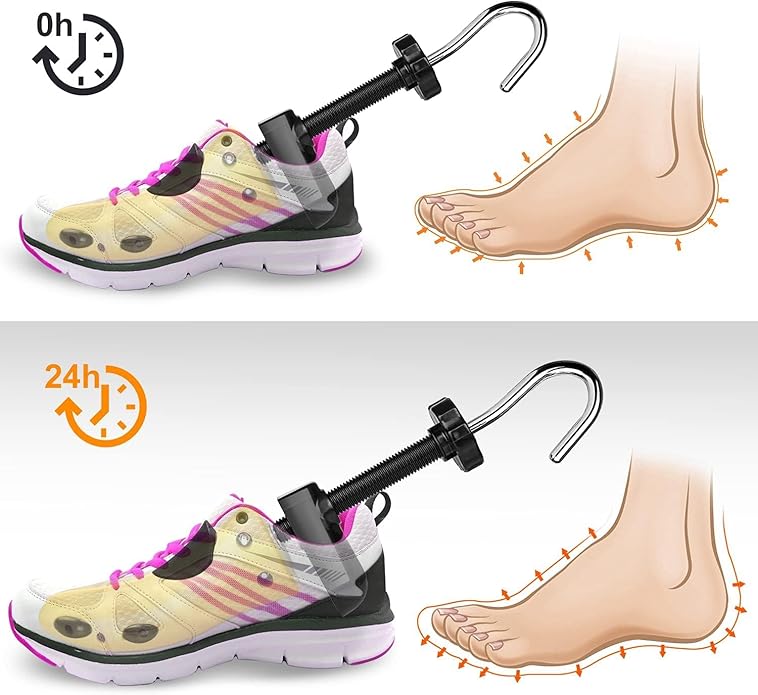 JJDPARTS Shoe Stretcher, Pair 4-Way Shoe Expander Widener Shoe Tree Extender for Women Men