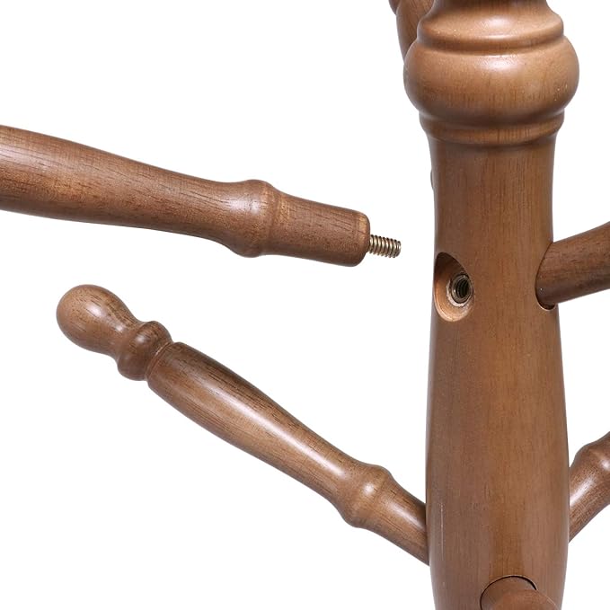 No Double Trade Antique Coat Hangers, Natural Wood, Height 183 cm