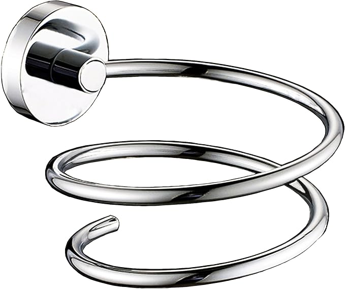 Hair Dryer Holder Stainless Steel Chromed (Silver)