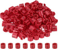 PATIKIL 100 Pcs Clothes Hanger Markers, l Size Tags Fit 3mm Rod Garment Size Hanger Clips Color Coding Label for Clothing Hangers, Red
