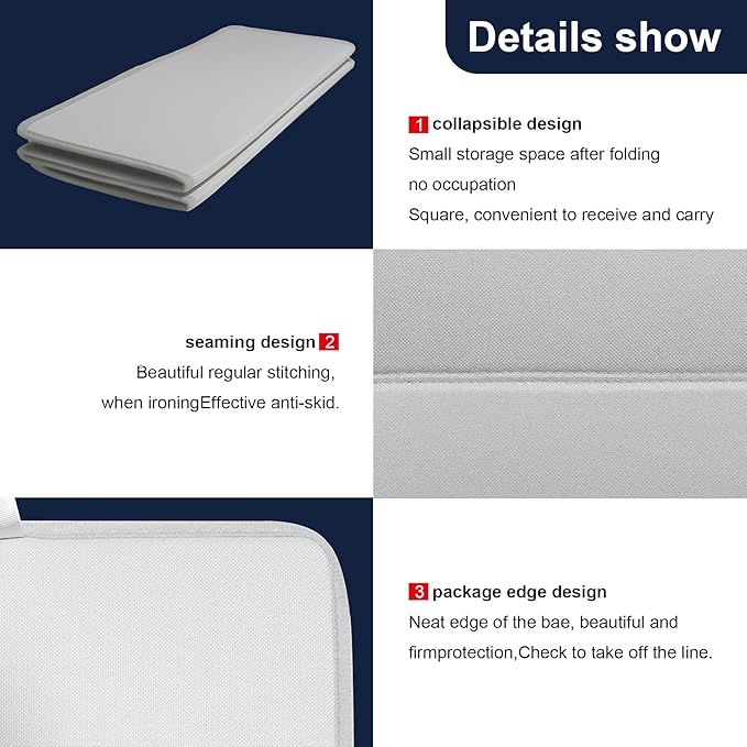 Steamer Board for Clothes, Hanging Ironing Board Hanging Steam Iron Pad for Home and Travel (26.8 x 16 in)