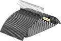 Heavy Duty Metal Suit Hangers 20 Pack, Non-Slip PVC Coating, No Shoulder Bumps, Space Saving Clothes Hangers for Sweaters, Coat, Shirts, Skirt, Jackets, Black
