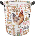 Dinosaur Laundry Basket,Custom Laundry Hamper with Name,Personalized Dinosaur Gifts for Boys Girls,Customize Collapsible Laundry Basket for Bedroom Bathroom,S-16.5"x 13.8"