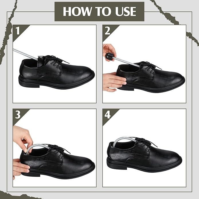 Barydat 50 Pairs Plastic Shoe Tree Stretcher Sneakers Shaper Bulk Practical Adjustable Shoes Boot Holder Support for Men
