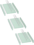 Skirt Hangers, Pants Hangers with Clips，360 ° Swivel Hooks Space Saving Hangers for Pants, Skirts, Clothes, Jeans (30 Pack, Light Green)