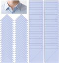 120 Pcs Dress Shirt Collar Inserts, Plastic Collar Stays for Polo Shirts Self-Adhesive Inserts for Dress Shirts, No Curl Triangle Anti-Warping Edge Suitable for Men & Women Casual & Formal Wear
