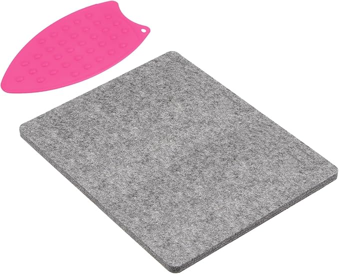 HARFINGTON Wool Pressing Mat 14" x 12" Wool Ironing Pad Sewing Notions for Crafts Quilter Quilting