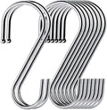 24 Pack S Hooks for Hanging, 3.5 inch Metal S Shaped Hook Heavy Duty Hanging Hooks for Pot Rack, Pans Plant, Towels, Jeans, Closet, Clothes, Hats, Cups in Kitchen, Bathroom, Bedroom and Office
