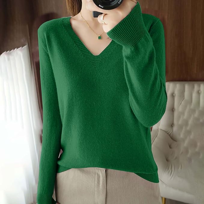 Merino Wool Cashmere Sweaters for Women 2025 Oversized Soft Sweater Long Sleeves Casual Loose Pullover Knitted Tops