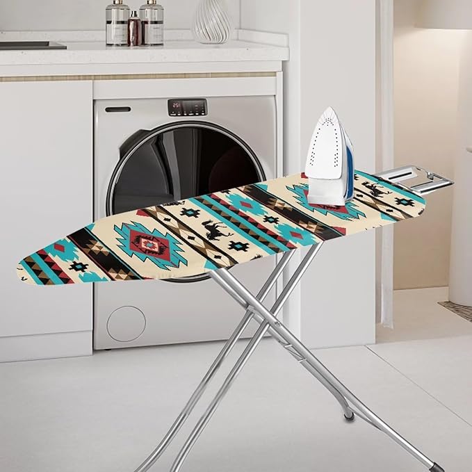 SEANATIVE Aztec Geometric Ironing Board Cover and Pad Heat Reflective Ironing Pad Cover Sea Iron Board Cover for Home Decor