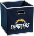 Franklin Sports NFL Storage Bins - Collapsible Cube Container + Basket - NFL Office, Bedroom + Living Room - 11"x11"