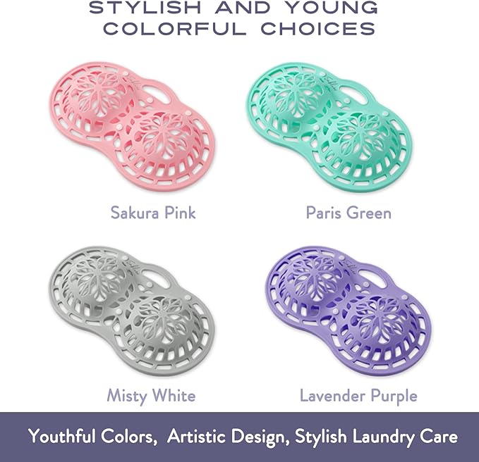 Sablier Bra Laundry Bag, Lingerie Bags for Washing Delicates, Button Slot Design, Durable & Resistant to Deformation, Silicone Bra Wash Bags for Sports Sexy Maternity Seamless Bras