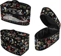 Mushroom Daisy Flower Butterfly Print Steam Iron Storage Bag Portable Garment Steamer Case Lightweight Travel Iron Organizer Waterproof & Dustproof Carrier Bag, Case Only