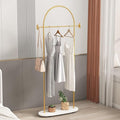 Gold Clothing Racks Heavy Duty, Gold Coat Racks Standing With Marble Base, Modern Coat Racks for Hanging Clothes, Clothing Racks for Boutique, Office