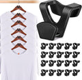 HOUSE DAY Space Saving Hangers 100 Pack, Clothes Hanger Connector Hooks, Heavy Duty Closet Space Saver, Small Space Solutions, Cascading Dorm Room Closet Organizer and Storage - Black