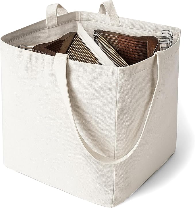 MCPINKY Clothes Hanger Organizer Bag, Hanger Triangle Storage Bag with Handles for Closet Laundry Rooms Wardrobe Drying Rack