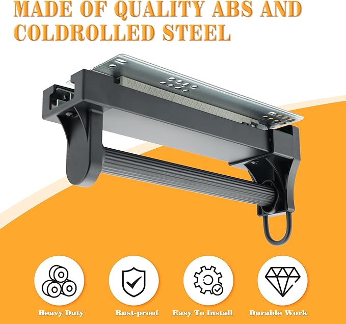 Alise Pull Out Clothes Hanger Rack for Closet,Heavy Duty Closet Rod with Automatic Soft-Close Mechanism for Closets,10 inch Closet Pull Out Metal Rod Organizer Hangers for Coats Pants Hangers,Black