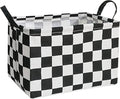 Rectangular Storage Basket Collapsible Organizer Bin Waterproof Toy Box for Organizing Home/Dorm/Kitchen/Pet/Office/Closet/Shelf/Gift Baskets