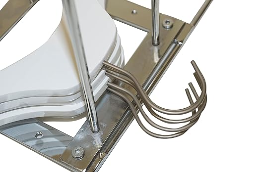 NAHANCO 101-4 Hanger Stacker Screw Together Assembly (4-Pack),Chrome