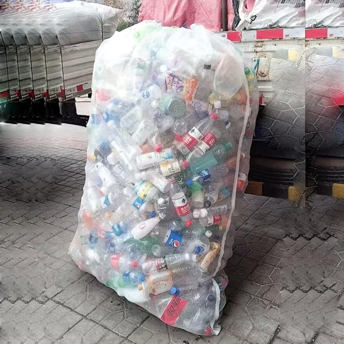 Extra Large Mesh Bag 100 Gallon 60''x48'' Multipurpose Drawstring Storage Container Sack Net Bags For Collecting Recycling Water Bottles Empty Cans Laundry Basketball Soccer Team Balls