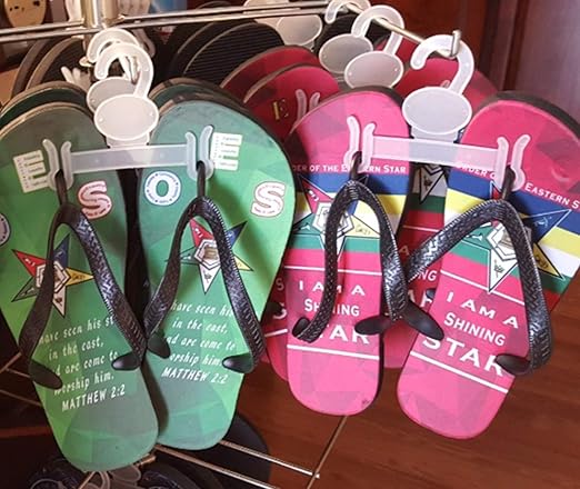 NAHANCO JLP156 Plastic Sandal, Flip Flop Hanger, Clear (Pack of 500)