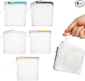 6pcs Laundry Bags Zipper Wash Bags Mini Mesh Washing Net Foldable Washing Machine Soap Pouch Saver Laundry Pouch for Underwear Panties Small Accessories