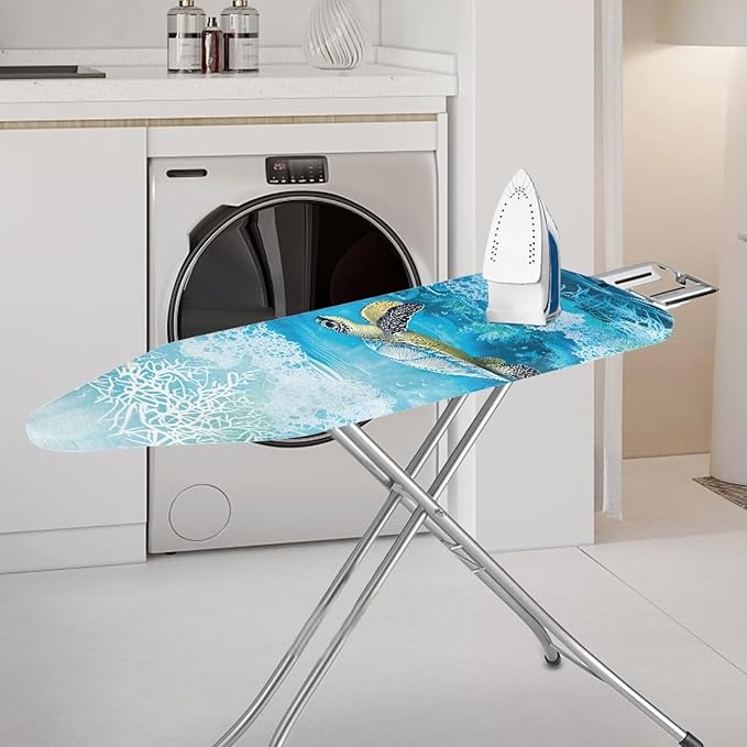 Ironing Board Cover Resist Scorching Table Top Ironing Board Cover Stain Resistant Ironing Accessories Extra Wide Ironing Board Cover - Snow Turtle