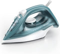 Steam Iron for Clothes Rapid Heating, 1500W Iron with Non-Stick Ceramic Soleplate, 3-Way Auto-Off, Burst of Steam, Self-Cleaning, 11.84oz Water Tank Ironing Clothes for Home