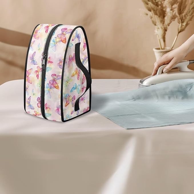 Butterfly Travel Iron Holder Case Irons Carrying Organizer for Most Iron and Accessories Iron Portable Storage Bag for Dustproof Bag,Easy to Carry