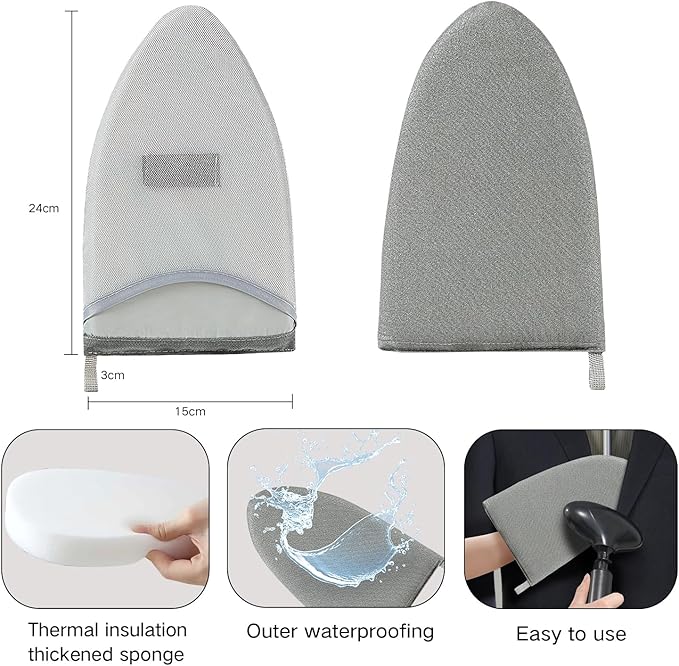 Garment Steamer Rack & Garment Ironing Glove for Steaming Clothes,Adjustable Standing Dry Racks Garment Stand with Ironing Gloves Clothes - Steamer Hanger for Travel