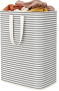 Lifewit 1 Pack Laundry Hamper Large Collapsible Laundry Baskets, Freestanding Waterproof Clothes Hamper with Easy Carry Handles in Laundry Room Bedroom Bathroom College Dorm, Grey, 65L