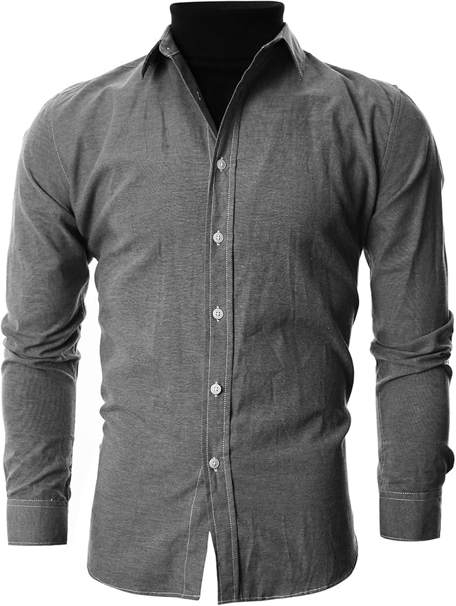 Ohoo Ribbed Cotton Blend Fake Turtleneck Dickey Collar Lightweight Detachable Mock Layering Accessory for Men Women