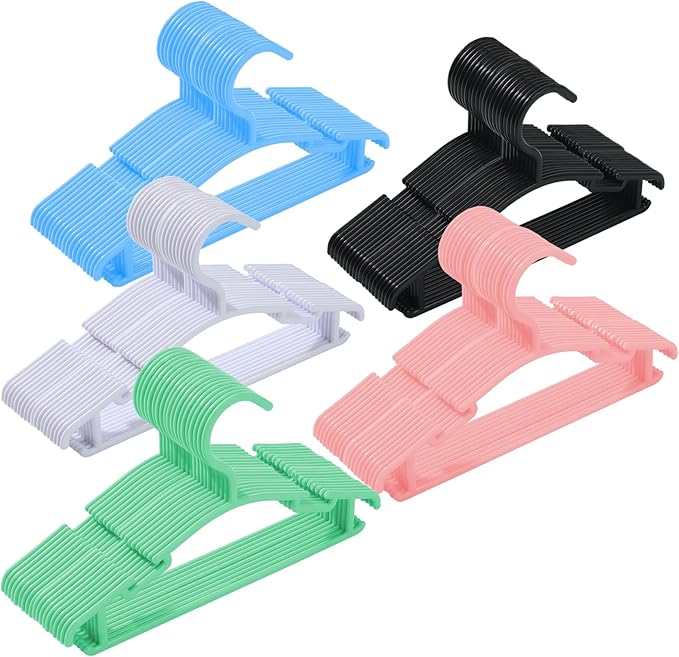 100 Pack Baby Clothes Hangers,Kids Plastic Hangers for Closet,Toddler,Infant,Child,Newborn's Coat Hangers Ideal for Laundry and Nursery's Everyday Standard Use