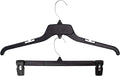 HangOn Shirt & Pants Hangers Combo Set Recycled Plastic, Black, 19 Inch & 14 Inch, 15 Each 30 Total