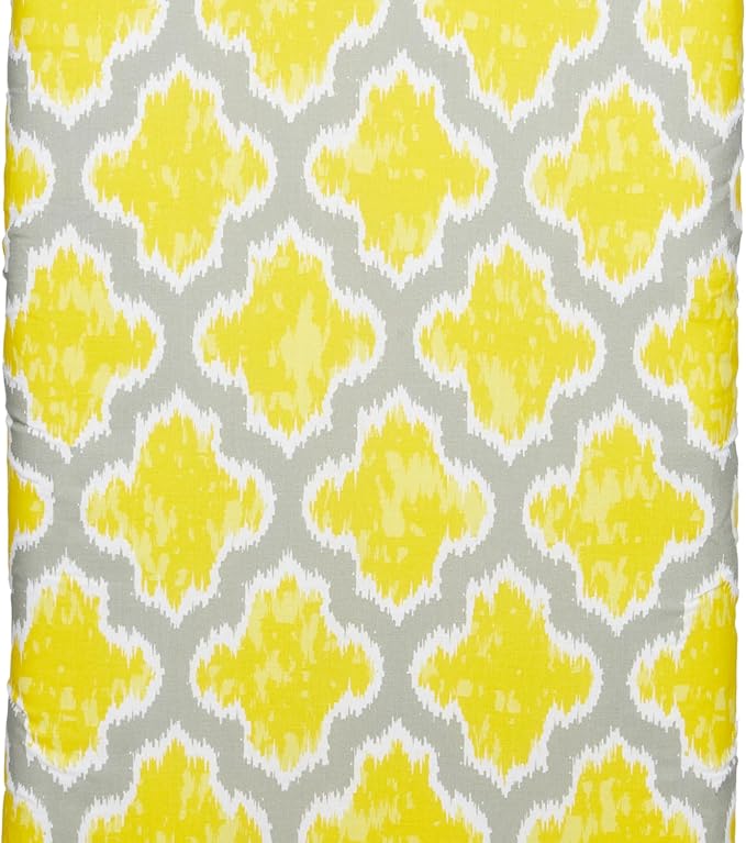 Ironing Board Cover and Pad (Freesia Lattice), 100% Cotton with Ultimate Double Padding by Seymour Home Products; Fits Full Size Board | Stain and Scorch Resistant; Elastic Edge | Laundry Accessories