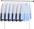 KEEGH Extra Wide Garment Shoulder Covers Bag (Set of 12) Breathable Hanging Closet Suit Organizer Keep Clothes Shoulder Clean, 2" Gusset Hold More Coats, Jackets, Dress