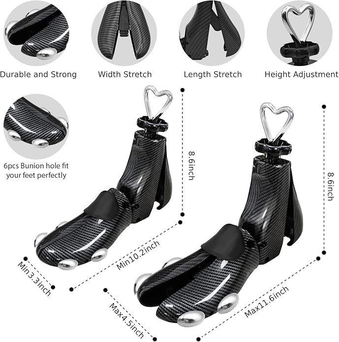 Shoe Stretcher Women Men, Boot Stretcher Wide Feet, 4-Way Shoe Widener & Expander for Stretch Length & Width