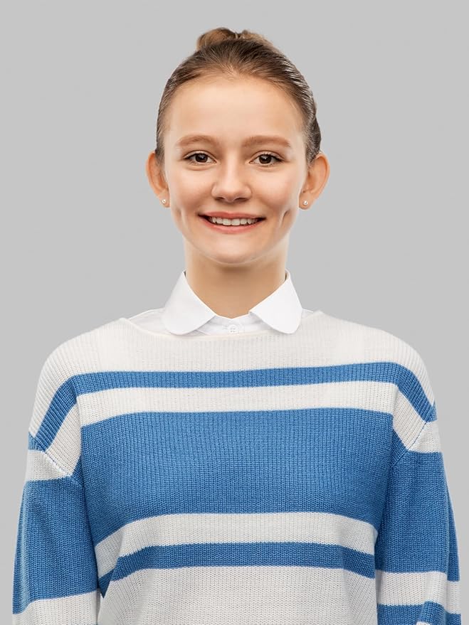 Kalkehay Detachable Dickey Collar Blouse for Women, Fake Half Shirts Faux False Collar for Girls Favors