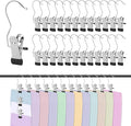 50 Pack Leggings Hangers for Closet, Portable Pants Hangers with Clip for Travel, Legging Organizer Storage for Closet Hanging Space Saving for Yoga Pants, Workout Set, Hat