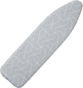 Seiritex Ironing Board Cover with Padding 15 x 54 inch Standard Full Size, Heat Reflective with Hook and Loop Fasteners, Thick Padding with Elasticized Edges, 3 Layers Iron Board Cover (Gray Cube)