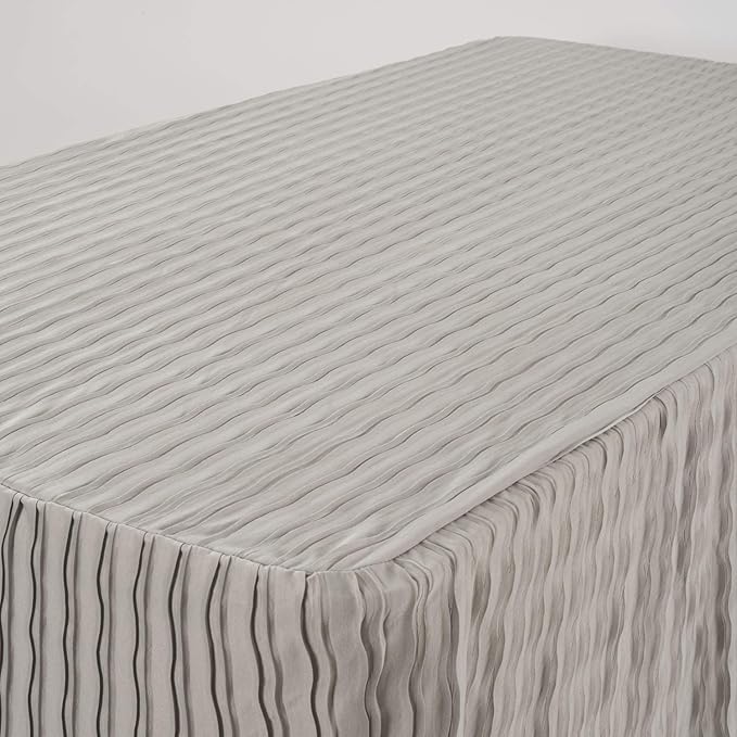 The Folding Table Cloth 6 Foot Silver 30x72x29