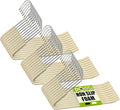 Spring Fever Open Ended Non Slip Sponge Padded Pants Hangers - Chrome Plating Foam Heavy Duty Space Saving Beige 30