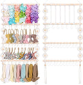POVETIRE Headband Holder Bow Organizer for Girls Hair Bows, Baby Bow Hanger for Girls Hair Accessories Organizer Storage Wall Hanging Decor for Nursery Baby Girls Toddler Room