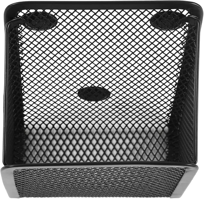 Magnetic Pencil Holder,Mesh Stainless Steel Pen Basket, Metal Writing Utensil Storage Organizer for Whiteboard,Blackboard,Kitchen, Locker, Home, or Office
