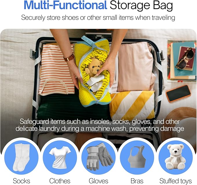 Shoe Washing Machine Bag Laundry Bags for Shoes Laundry Shoe Bag for Washer and Dryer Laundry Bag for Shoes Laundry Bags Mesh Wash Bags Sneaker Cleaner (2 Pcs + Sh Trees)